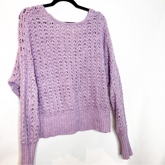 Free People Lavender Knit Sweater - Picture 3 of 5